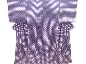 大正ロマン　紋錦紗水玉模様織出し着物